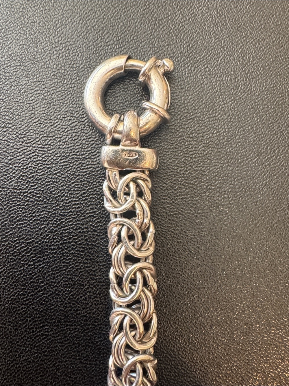 Ross Simons Sterling Silver Byzantine Chain Bracelet - Silver 8”